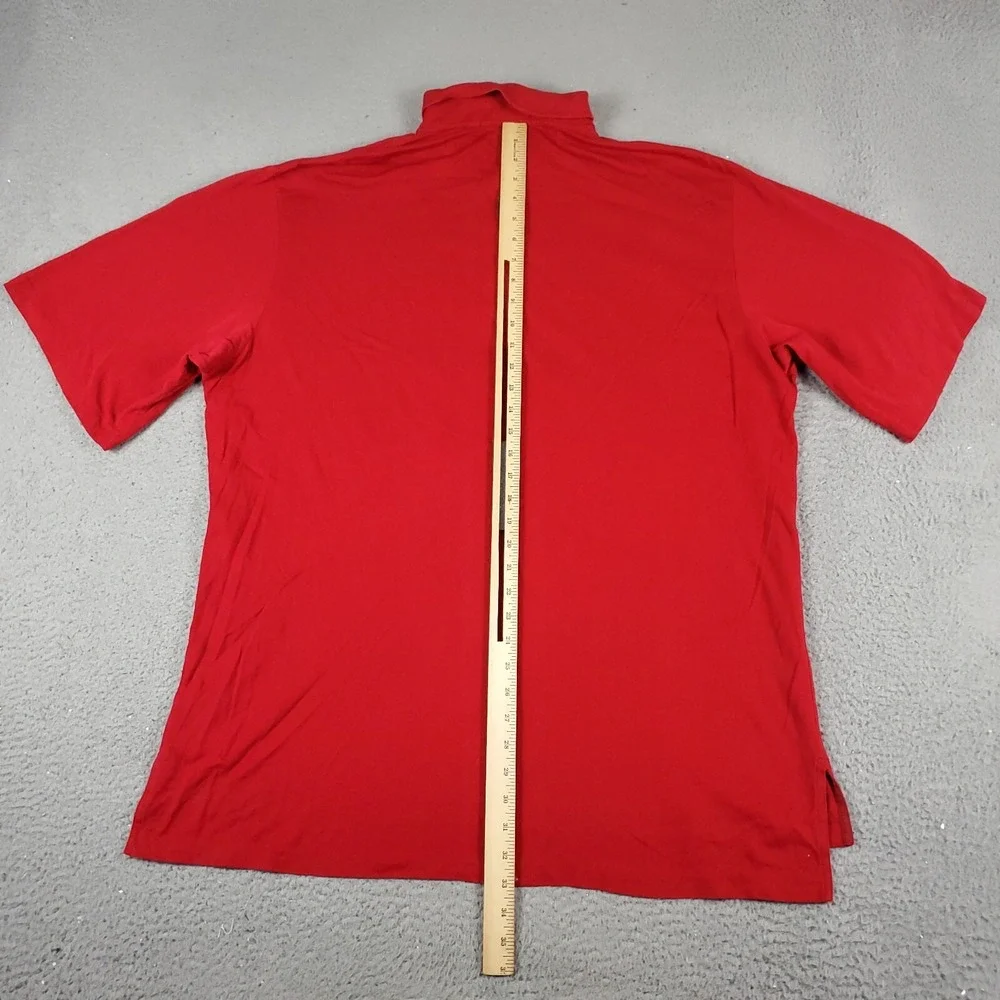 Ralph Lauren Polo Golf Mens 2XL Red Short Sleeve Cotton Pique Polo Shirt